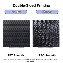 Print Bed 3D Printer Parts PEO PET Double Side Spring Steel Sheet for QIDI X Max 3