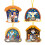 Cartoon Nativity Scene Stickers Christmas Tree Decor Set 1