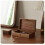 Home Walnut Vintage Desktop Items Cosmetic Jewelry Storage Solid Wood Box 1