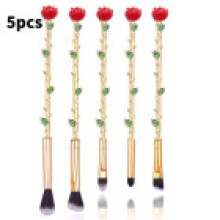 Beauty And The Beast Rose Makeup Set 5pcs Brush Tool Valentine Day Gift Durable