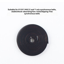 3D Printer Accessories for K1/K1 MAX Machine 6RF Synchronous Belt Width 6mm Pitch 2mm Belt