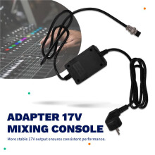 Adapter 17V 600mA Mixing Console Mixer Power Supply AC Adapter 3-Pin Connector 220V Input EU Plug