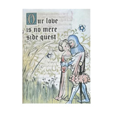 Valentine's Card Funny Handwritten Art White D