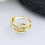 Adjustable Open Fidget Ring Gold for Women 4