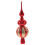 Christmas Tree Top Ornament Red Plastic Sphere 6