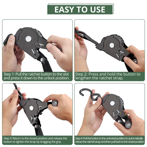 Adjustable Elastic Tie-Down Strap for Cargo Luggage Outdoor 1