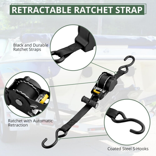 Adjustable Elastic Tie-Down Strap for Cargo Luggage Outdoor 2