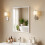Homcom HOMCOM Wall-Mounted Bathroom Mirror, Decorative Rectangular, White 8