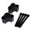 Motorcycle Handlebar Riser Extension Clamp 22mm Black 5