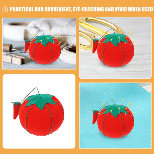 Red Cloth Pin Cushion Compact 12 Pcs 2