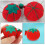Red Cloth Pin Cushion Compact 12 Pcs 6