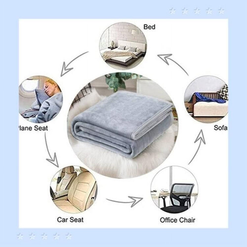 Flannel Throw Blanket for Bed and Couch, Full Size 1