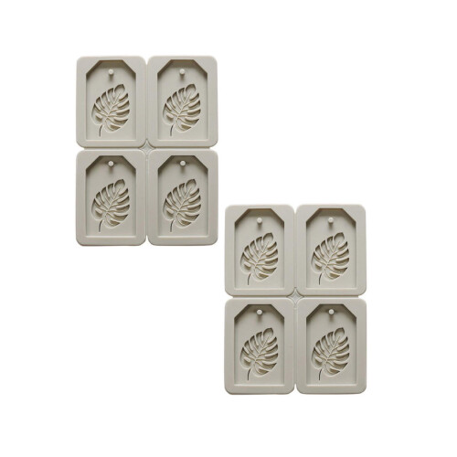 Epoxy Silicone Mold for Aroma Wax Tablets, 2PC