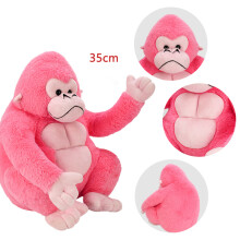 Pink Gorilla Pillow Plush Toy 13.8 Inches
