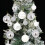 Christmas Balls Shatterproof Silvery White Glitter Stripe 5