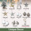 2FT Tabletop Christmas Tree with Lights Flocked Snow Silver 3