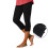 Women's Capri Leggings Black Knee-Length Compression Pants 3
