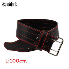 (M) Unisex Leather Gym Waist Belt For Squatting And Lifting For Fitness Goals Duty With Heavy
