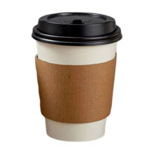 Disposable Paper Cups with Lids and Sleeves 50 Pack 16 oz