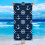 Ocean Beach Terry Towel Printed with Dolphin Design 3