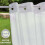 White Sheer Curtains Voile 52x84 Rod Pocket 6