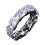 Silver Retro Triangular Rhinestone Ring Alloy Size 6-10 2