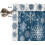 Blue Christmas Kitchen Curtains 2 Panels 42x63 Snowflake 5