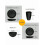 Wheat Straw Kitchen Dinnerware Set 16-Pc for 4 2