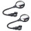 Bike Handlebar Mirrors Adjustable Plastic 2 pcs 14.7 x 3 in 3