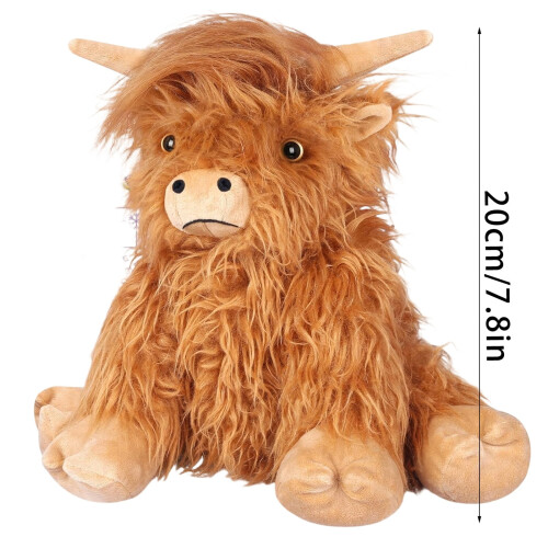 Highland Cow Plush Toy Soft Cuddly 20 cm 2