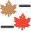 Paper Maple Leaf Gift Tags with Ribbon 150 Pcs 3