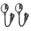 Bike Handlebar Mirrors Adjustable Plastic 2 pcs 14.7 x 3 in 4