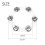 Tambourine Mountable Cymbal Accessory Silver 1 Piece 4