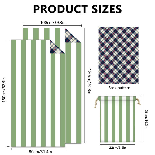 Digital Printed Striped Beach Towel 1