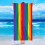 Ocean Beach Terry Towel Printed with Dolphin Design 4