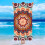 Ocean Beach Terry Towel Printed with Dolphin Design 5