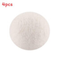(White) Wool Dryer Balls For Static Reduction And Fabric Softener Laundry In Household