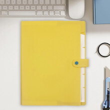 AuroraX Accordion Folder Yellow 1/3-Cut Tabs 6–8 Pockets