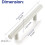 Cabinet Pulls White Stainless Steel 5 Inch Length 35 Pack 3