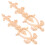 Wood Wardrobe Applique Wall Art Decor 2 pcs 1