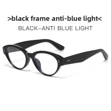 (Black)Lunettes de vue pour yeux de chat tendance avec verres en polycarbonate protection solaire pour femmes hommes