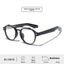 (Black Blue Light)Vintage Pilot Style Sunglasses Men Uv400 Sun Protective Glasses For Riding