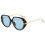 (Blue)Fashionable Vintage Sunglasses With Impactresistant Pc Lenses For Parties Performances Stage 1