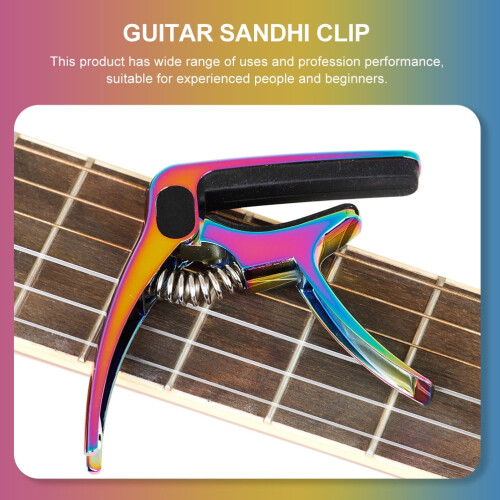 Guitar Capo Portable Metal Clamp Assorted Colors 1 Set 1