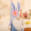 Easter tabletop couple doll set with apron dress 4