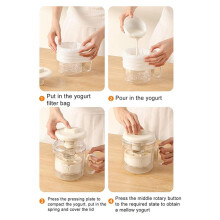 Yogurt Strainer, Yogurt Maker, Stainless Steel Filter,Cheese Maker Whey Separation for Homemade Dairy