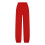 Women's Red High-Waisted Jogger Pants Polyester Elastic 4