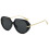 (Black)Fashionable Vintage Sunglasses With Impactresistant Pc Lenses For Parties Performances Stage 1