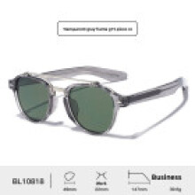(Clear Gray)Lunettes de soleil vintage style pilote homme Uv400 lunettes de protection solaire pour équitation