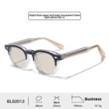 (Clear Light Yellow)Lunettes rétro minimalistes femmes hommes Uv400 Uv pare-soleil lentille PC pour Fashion Street